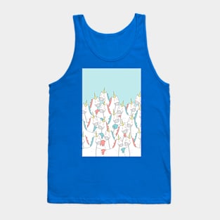 Unicorn Party - Blue Tank Top